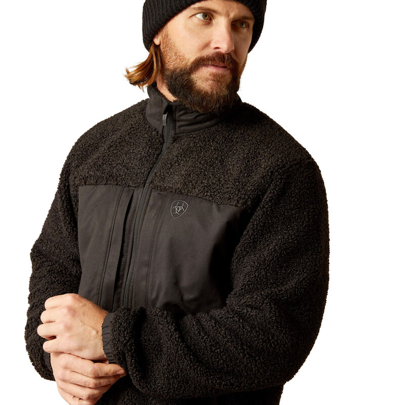 Ariat Men's Odessa Sherpa Jacket- Black - Image 2
