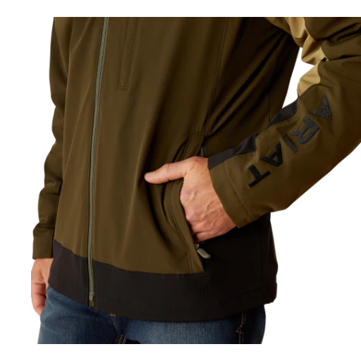 Ariat Men's Pioneer Stretch Shell Jacket - Relic - Image 5