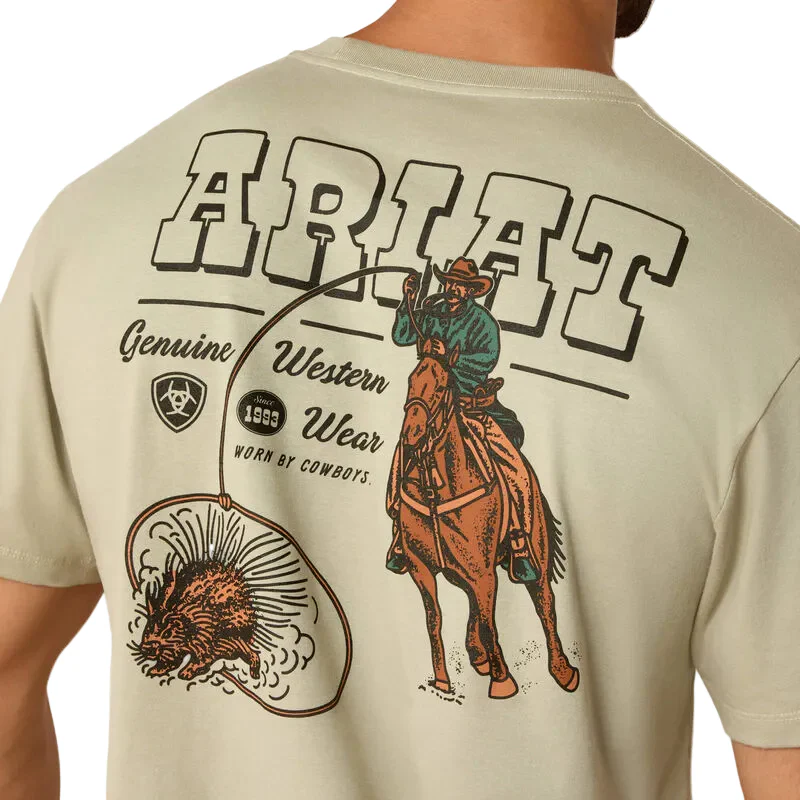 Ariat Men's Porcupine Posse Short Sleeve Tee Shirt - Elm - Image 3