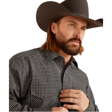 Ariat Men's Pro Neo Long Sleeve Snap Shirt - White - Image 4