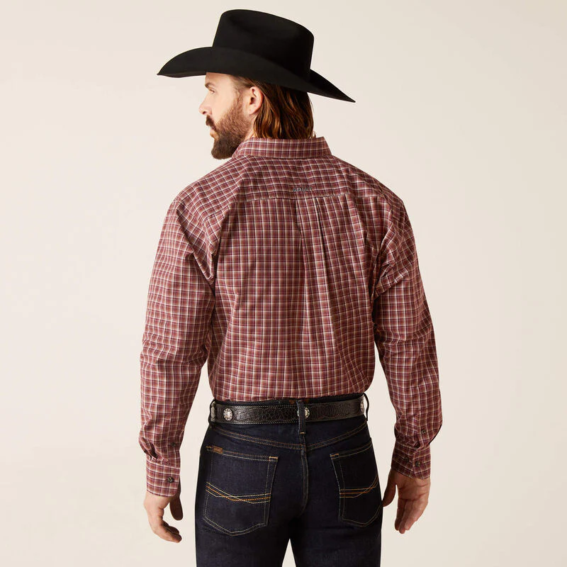 Ariat Men's Pro Nicco Long Sleeve Classic Fit Shirt - Frair Brown - Image 2