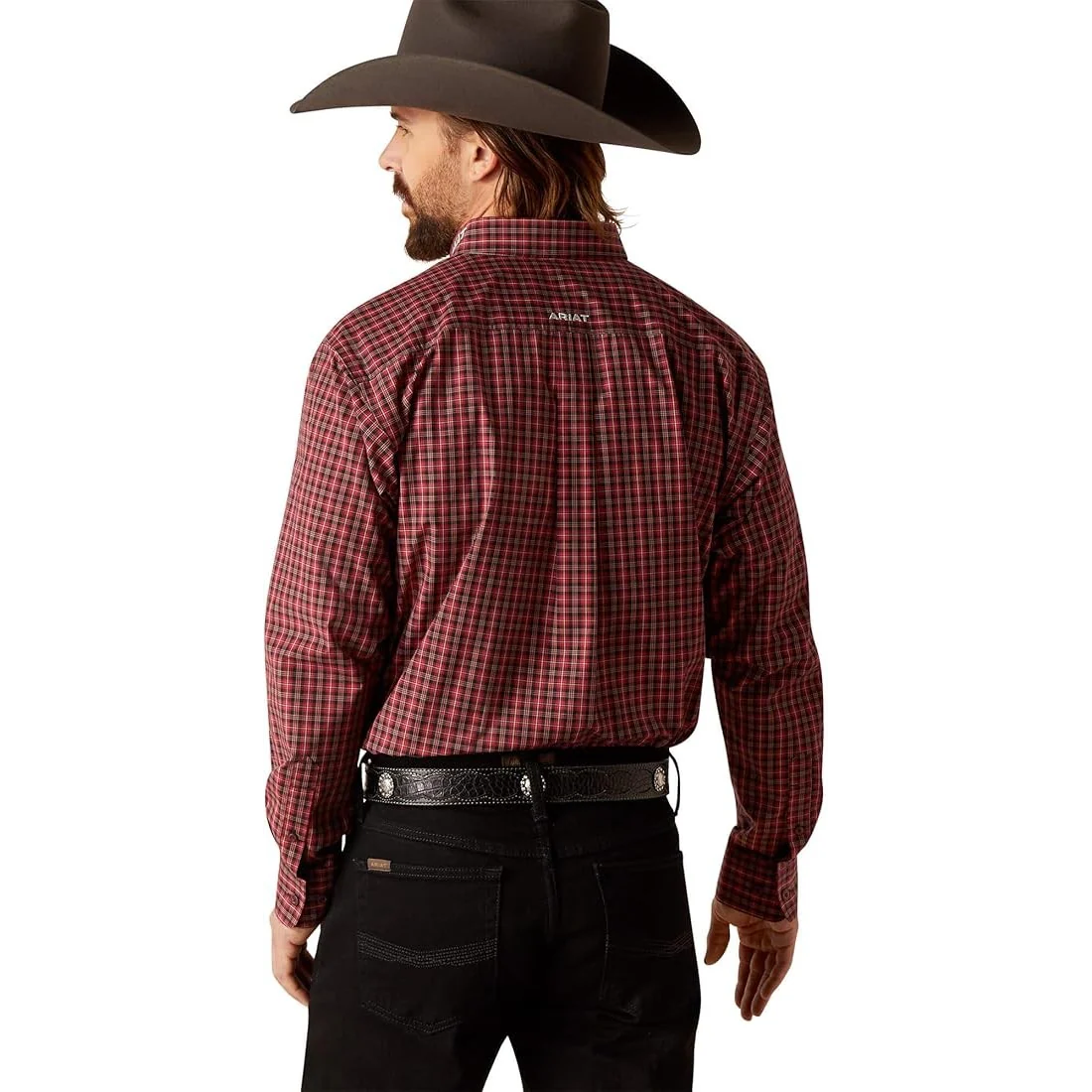 Ariat Men's Pro Series Cason Classic Fit Shirt - Red - Image 2