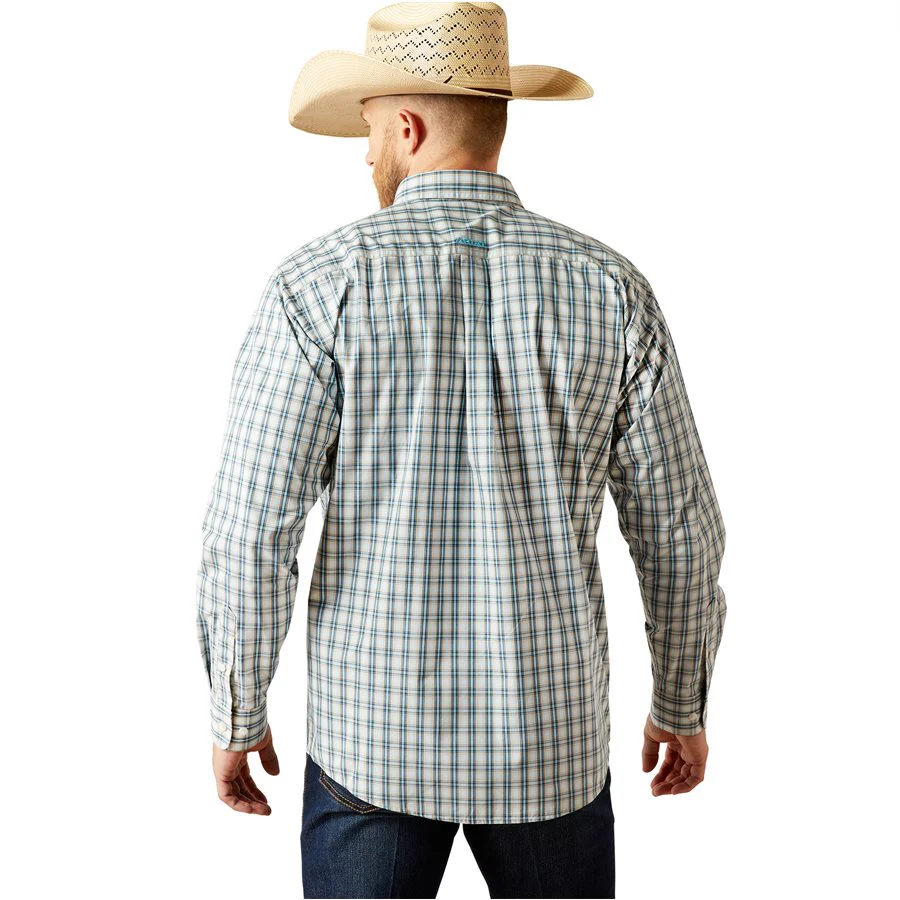 Ariat Men's Pro Series Shelton Long Sleeve Classic Fit Shirt - Khaki - Image 2