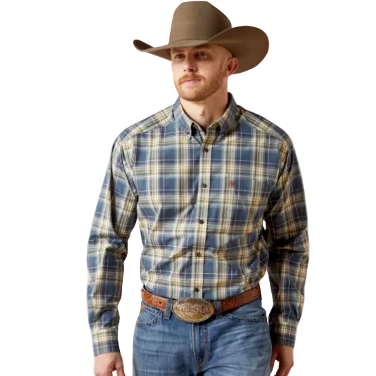 Ariat Men's Pro Welch Long Sleeve Shirt - Dark Blue