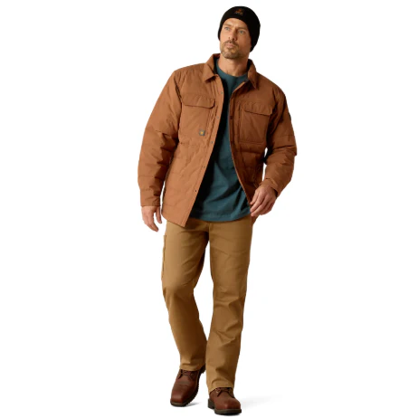 Ariat Men's Rebar Cordura Ripstop Insulated Shirt Jacket - Aztec - Image 3
