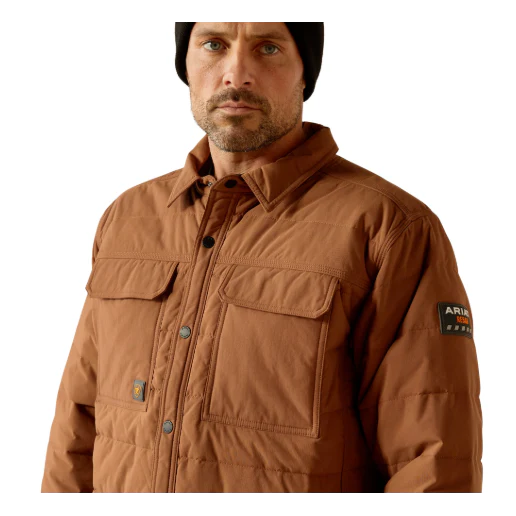 Ariat Men's Rebar Cordura Ripstop Insulated Shirt Jacket - Aztec - Image 4