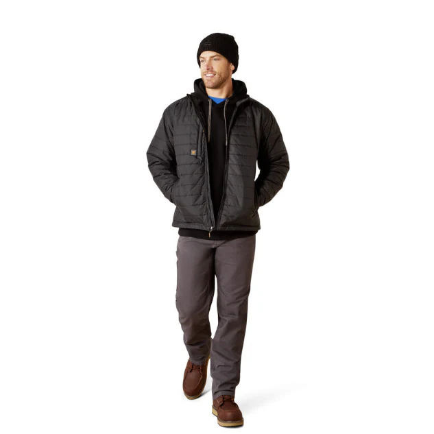 Ariat Men's Rebar Cordura Ripstop Lightweight Insulated Jacket - Black - Image 3