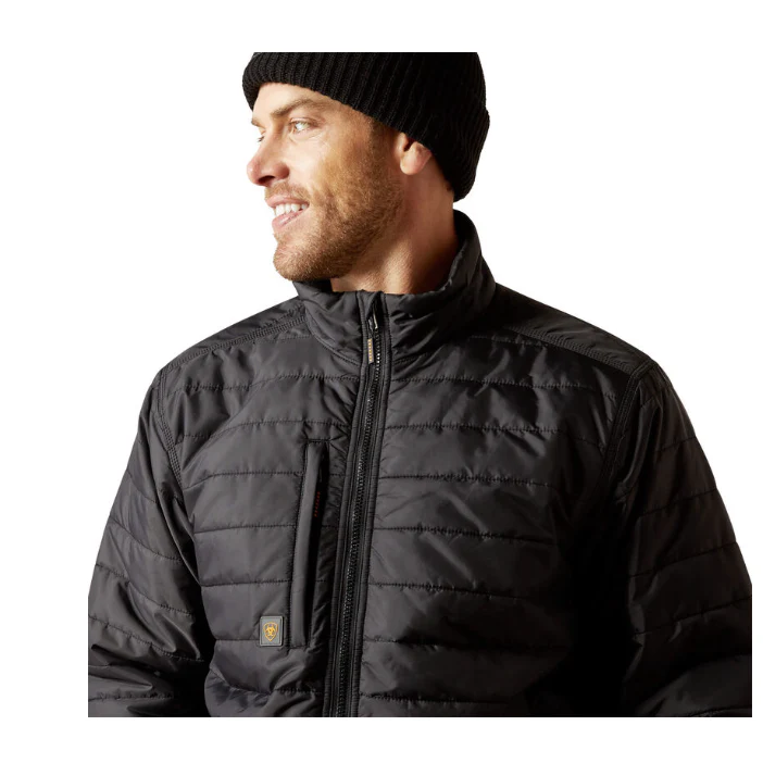 Ariat Men's Rebar Cordura Ripstop Lightweight Insulated Jacket - Black - Image 4
