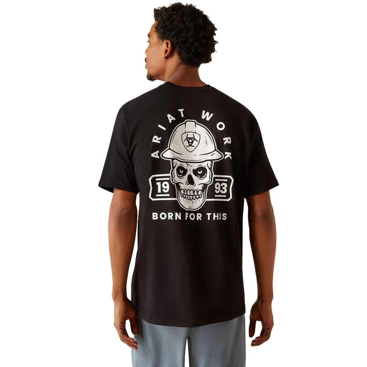 Ariat Men's Rebar Cotton Strong Hardhead Short Sleeve Tee Shirt- Burgundy Heather - Image 6