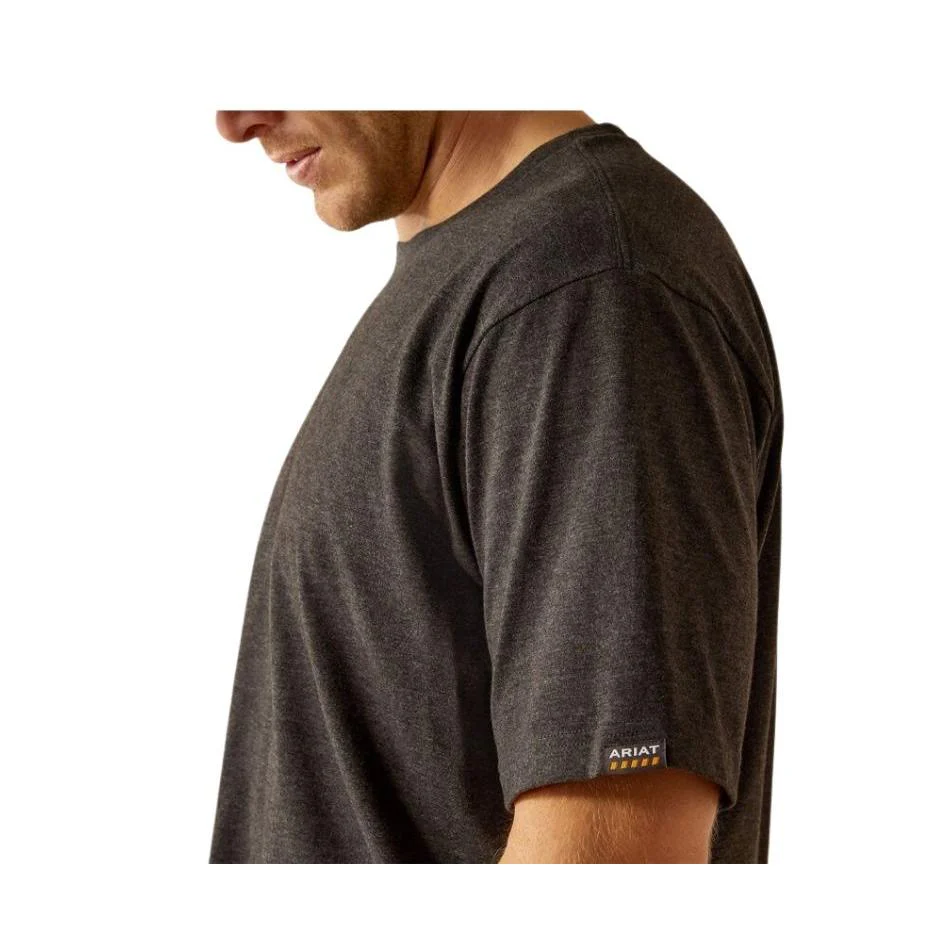 Ariat Men's Rebar Cotton Strong Short Sleeve Tee Shirt- Assorted Colors - Image 4