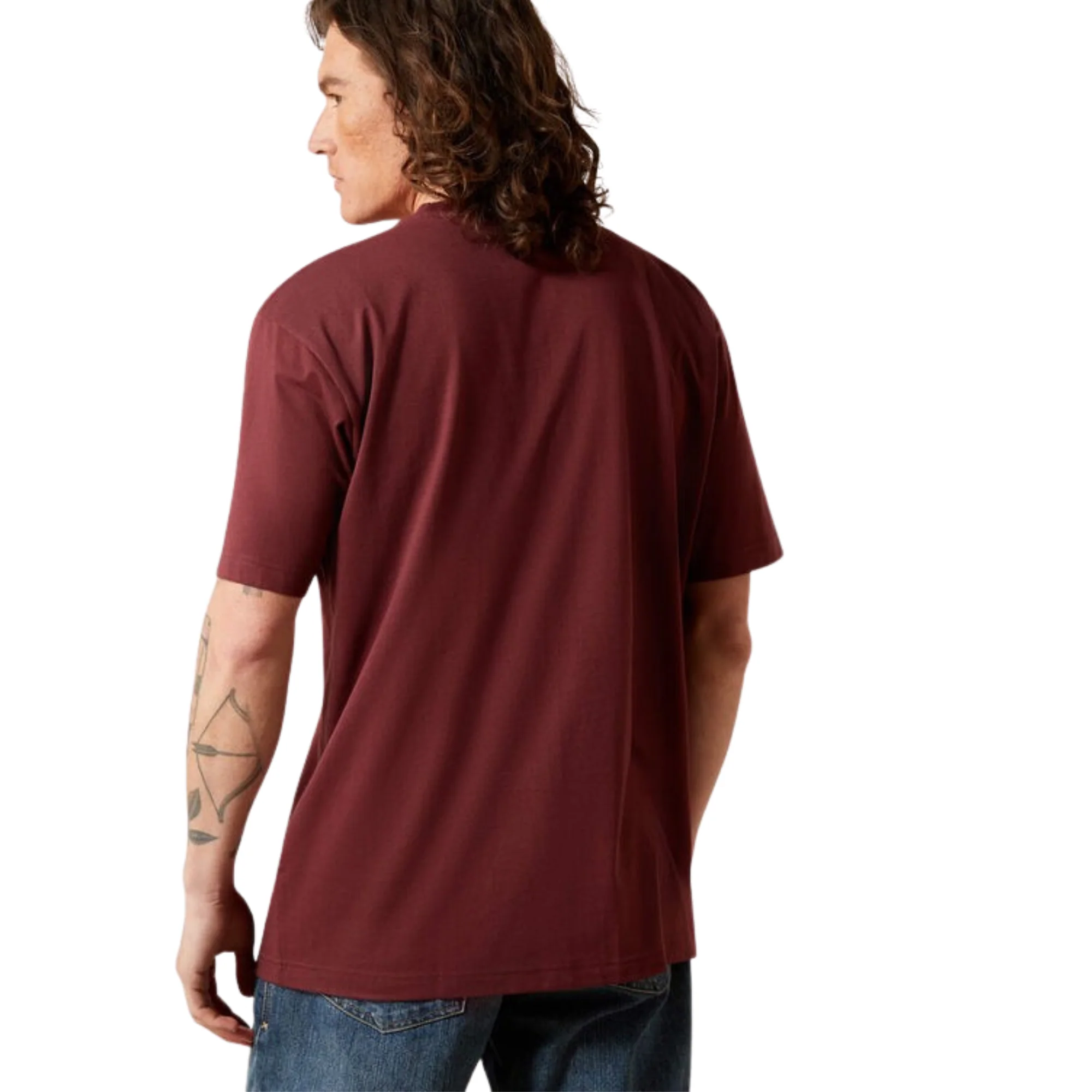 Ariat Men's Rebar Cotton Strong Standard Pocket Short Sleeve Tee Shirt- - Image 4