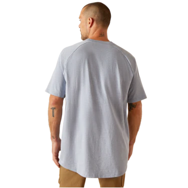 Ariat Men's Rebar Cotton Strong T-Shirt - Infinity Heather - Image 2