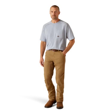 Ariat Men's Rebar Cotton Strong T-Shirt - Infinity Heather - Image 4