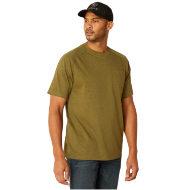 Ariat Men's Rebar Cotton Strong T-Shirt - Lichen Heather