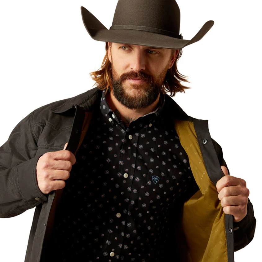 Ariat Men's Grizzly Shirt Jacket - Black - Image 4
