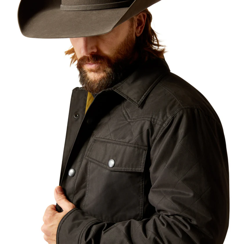 Ariat Men's Grizzly Shirt Jacket - Black - Image 5