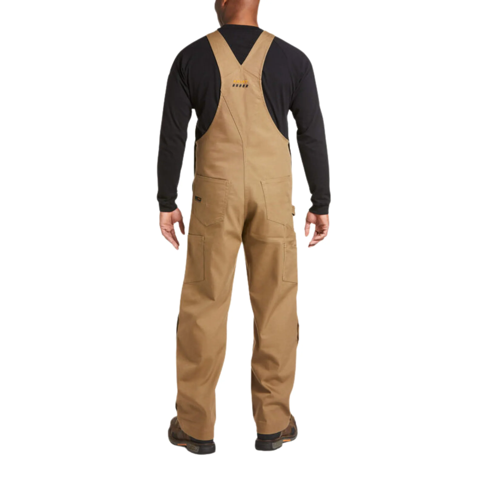 **Ariat Men's Rebar Duracanvas Unlined Bib Overalls - Field Khaki - Image 2
