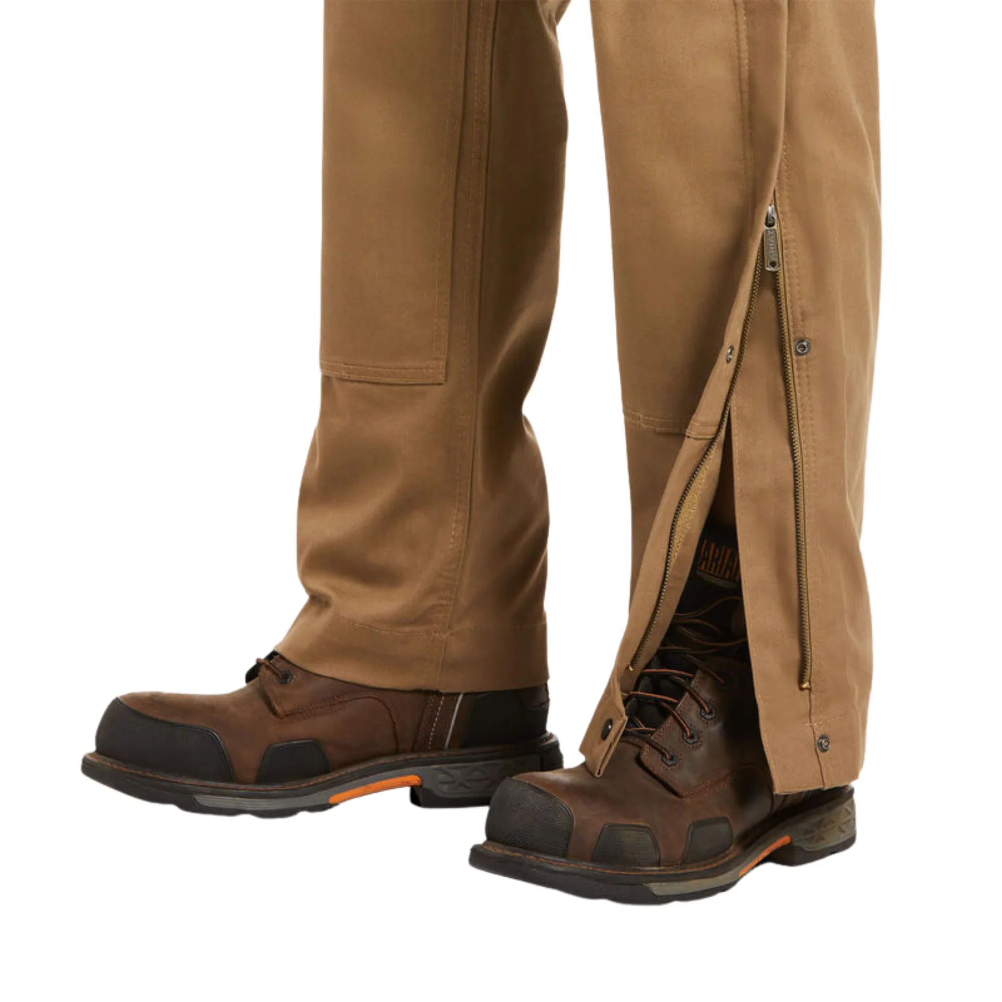 **Ariat Men's Rebar Duracanvas Unlined Bib Overalls - Field Khaki - Image 4