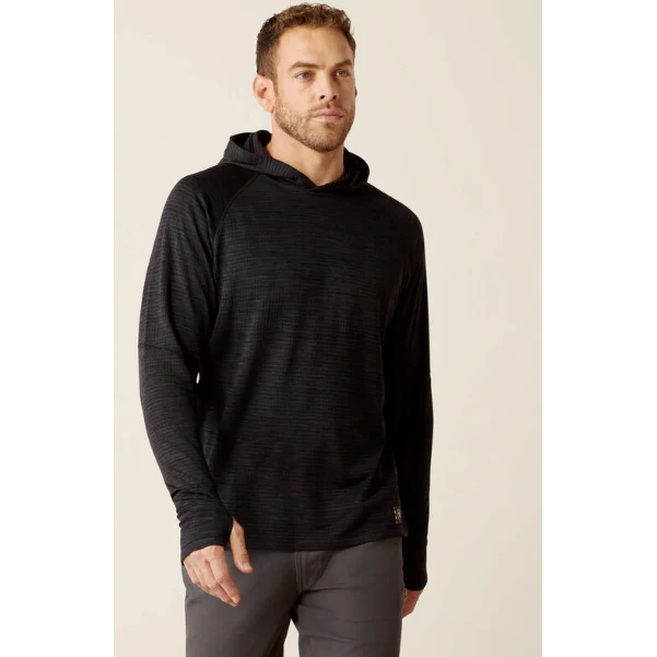 Ariat Men's Rebar Gridwork Hoodie - Black