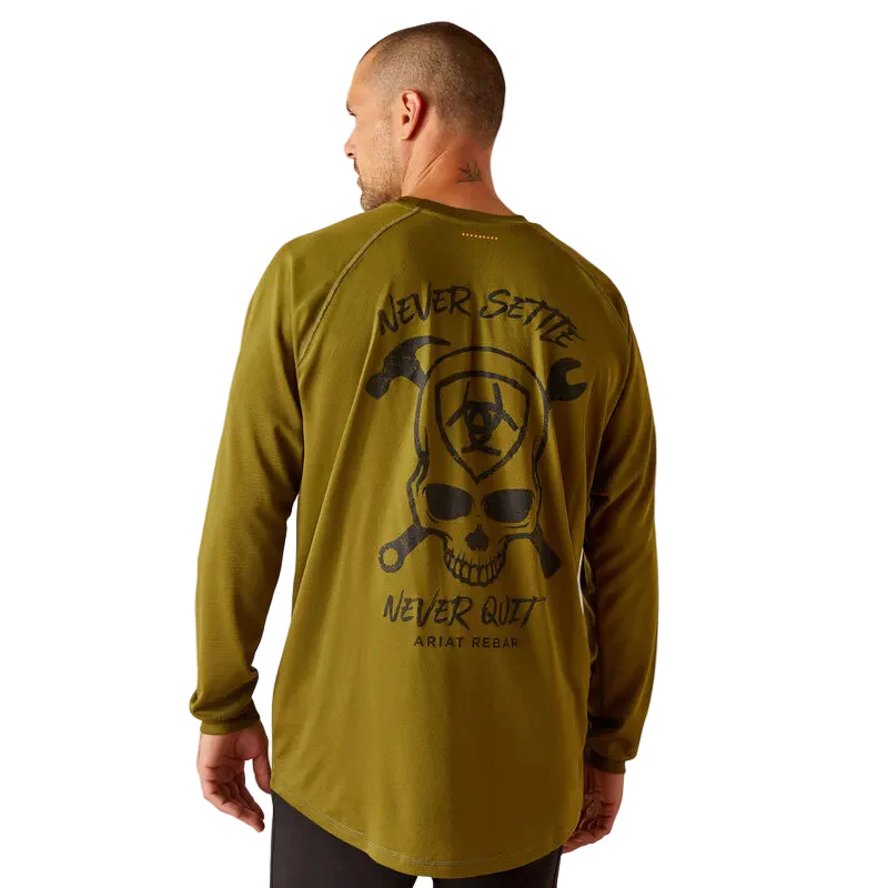 Ariat Men's Rebar Heat Fighter Jolly Wrencher Shirt - Lichen - Image 2