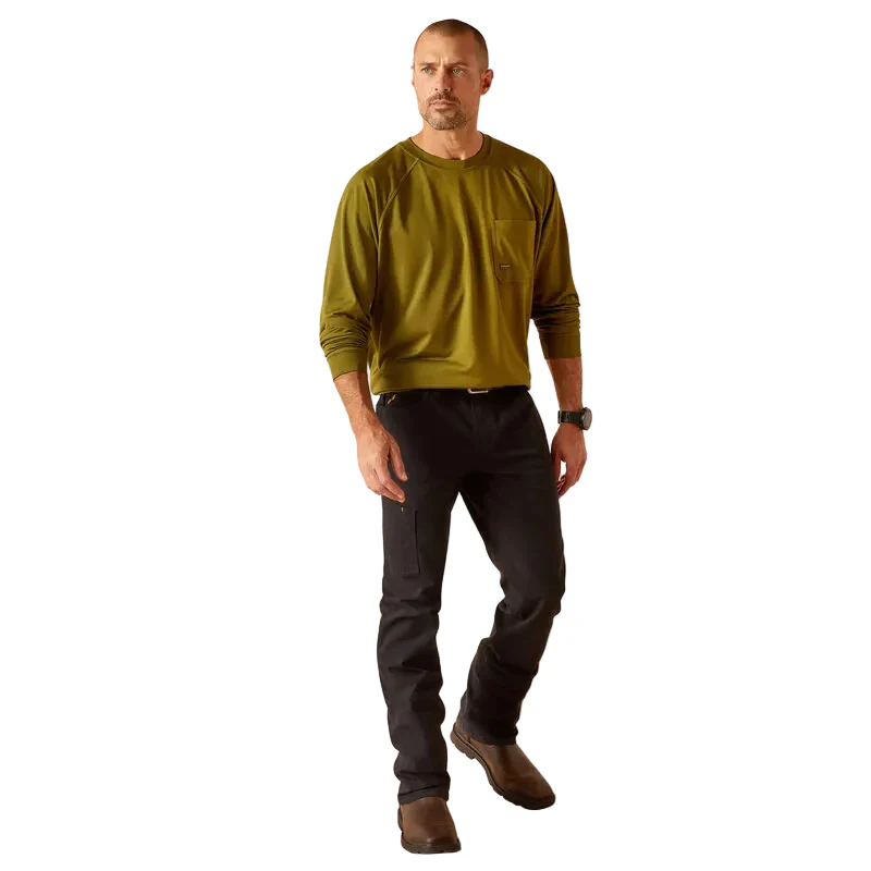 Ariat Men's Rebar Heat Fighter Jolly Wrencher Shirt - Lichen - Image 3