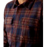 Ariat Men's Rebar Heavy Flannel Long Sleeve Work Shirt - Navy/Malbec - Image 3