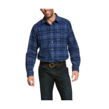 Ariat Men's Rebar Heavy Weight Flannel Classic LS Shirt - James Plaid