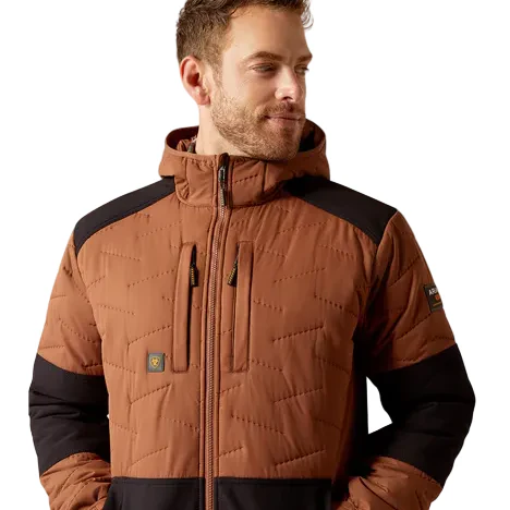 Ariat Men's Rebar Winter Cloud 9 Water Resistant Insulated Jacket - Aztec - Image 2