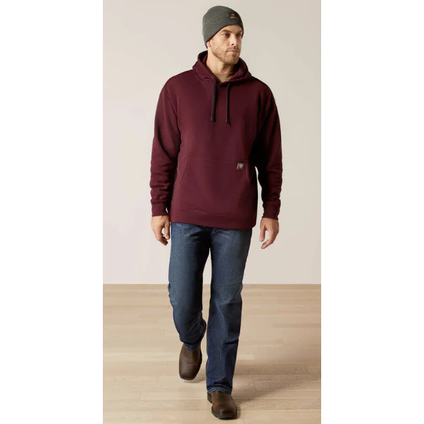 Ariat Men's Rebar Workman Chainsaw Hoodie - Assorted Colours - Image 4
