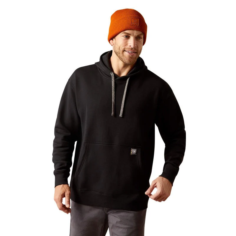Ariat Men's Rebar Workman Chainsaw Hoodie - Assorted Colours - Image 6