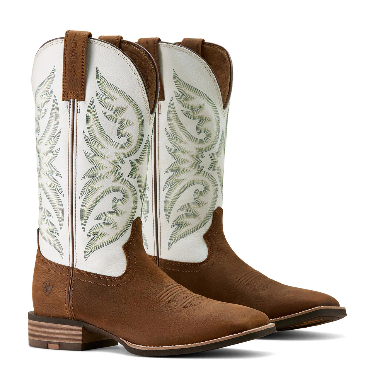 Ariat Men's Richochet Wide Square Toe Cowboy Boot- Mustang Brown - Image 2
