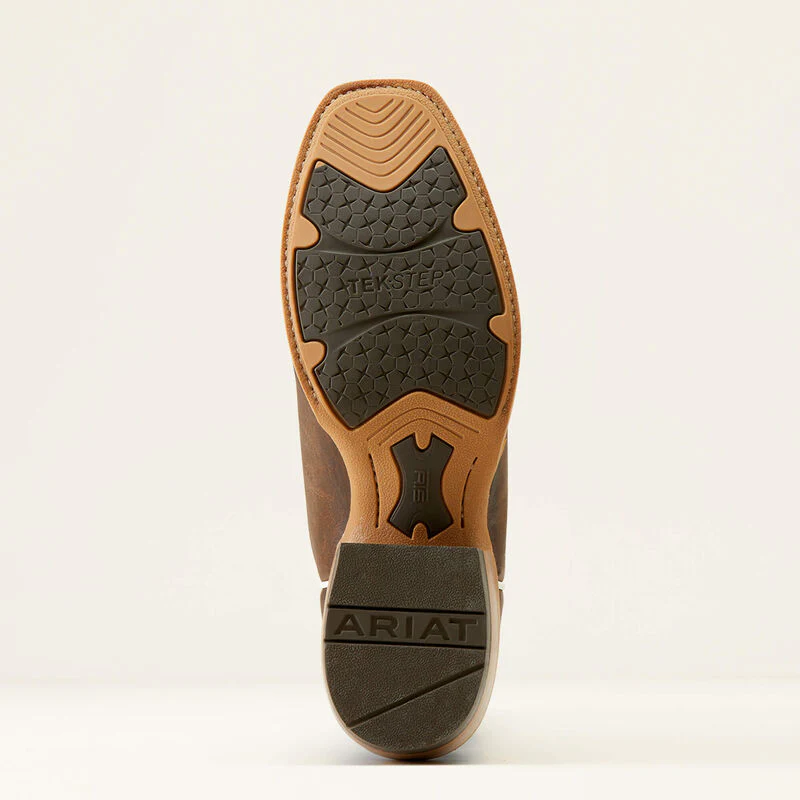 Ariat Men's Ringer Cowboy Boot - Tobacco Toffee/Bright Blue Patent - Image 5