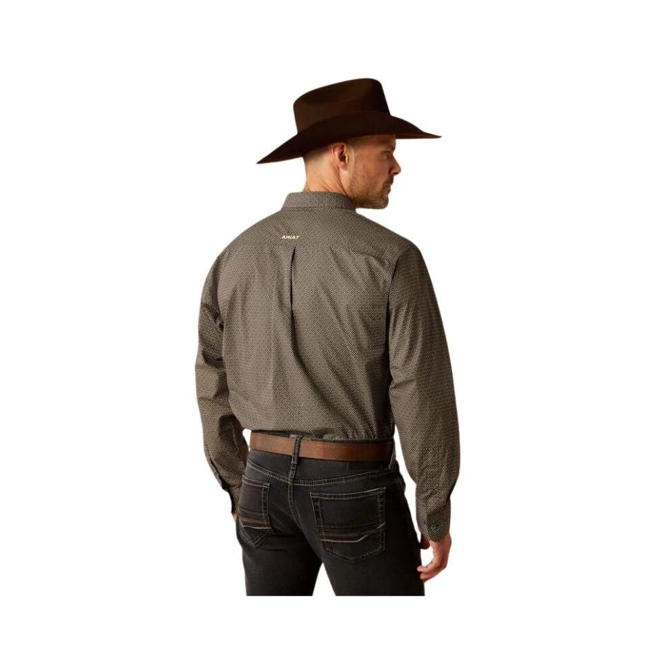 Ariat Men's Reagan Classic Fit Long Sleeve Shirt - Royal Blue - Image 2
