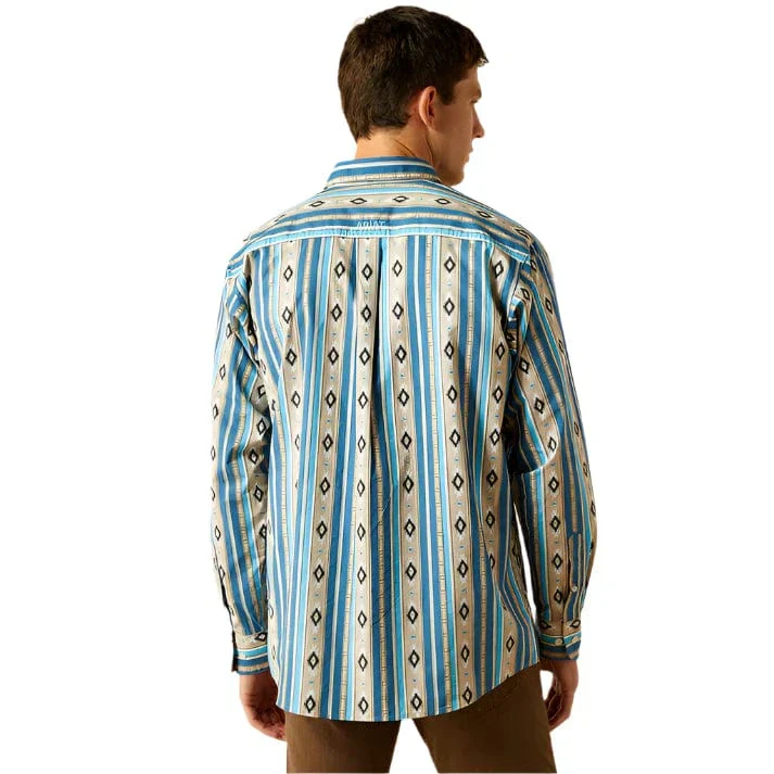 Ariat Men's Shiloh Long Sleeve Classic Fit Shirt - Khaki - Image 3