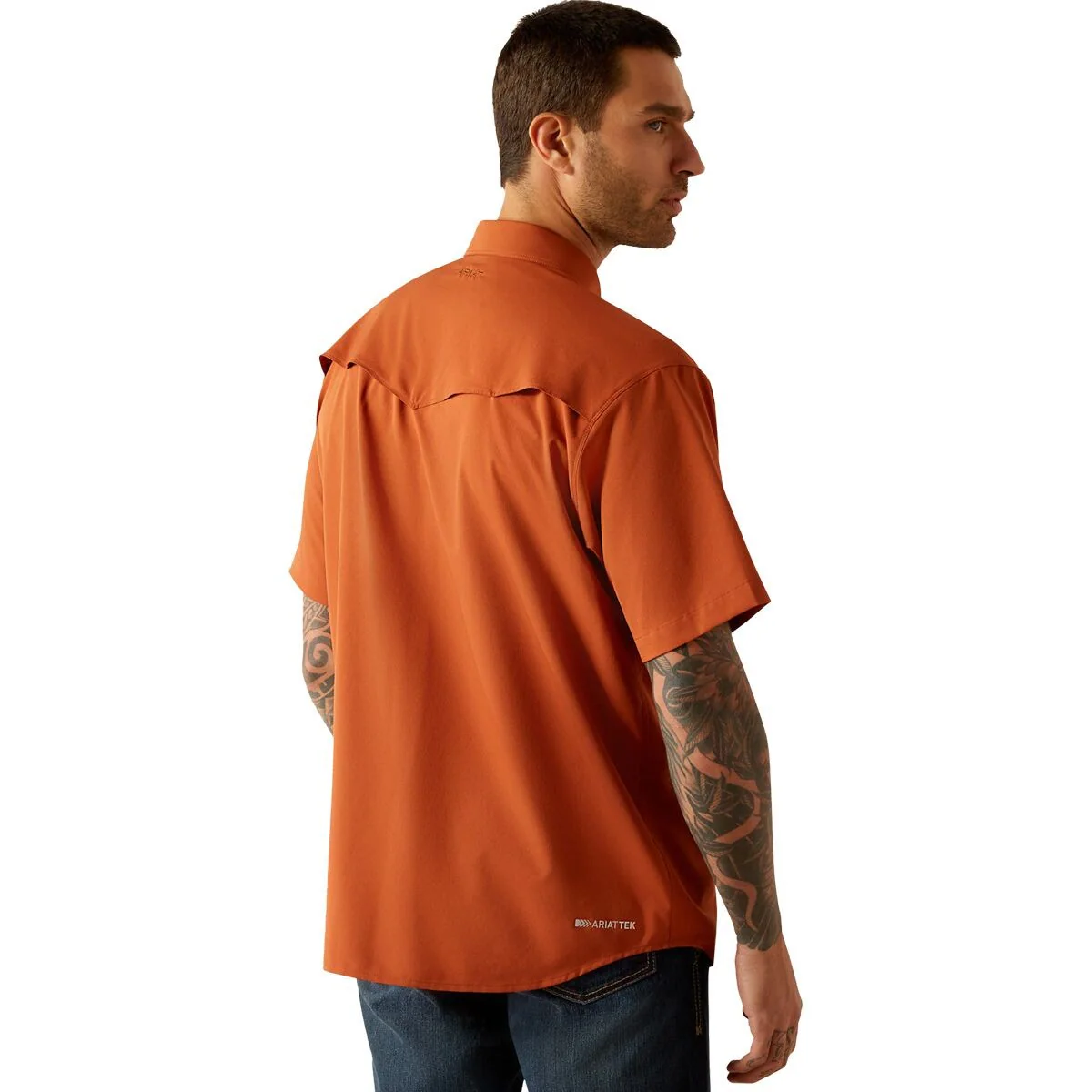 Ariat  Men's Short Sleeve VentTEK Western Fitted Shirt - Assorted Colours - Image 5