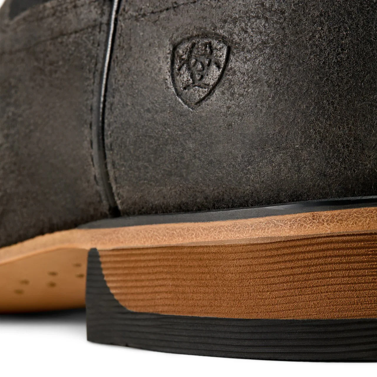 Ariat Men's Sidewinder Wide Square Toe Cowboy Boot- Grizzly Grey/Black - Image 4