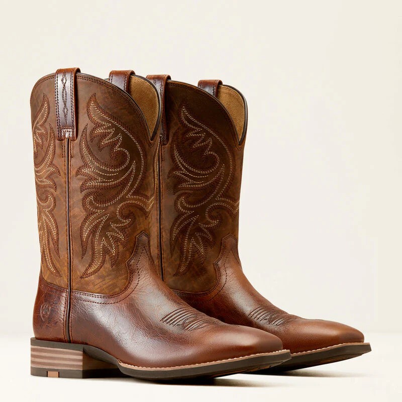 Ariat Men's Slingshot Cowboy Boots - Beasty Brown/Rugged Tan - Image 7