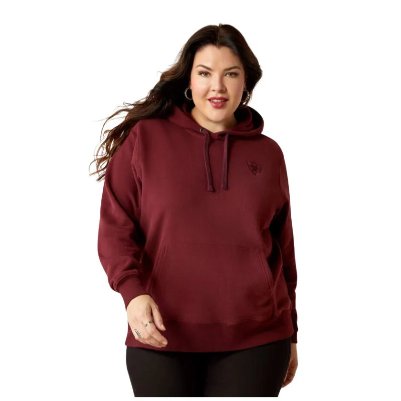 Ariat Women's 2.0 Long Sleeve Hoodie - Tawny Port - Image 2
