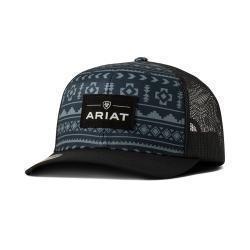 Ariat Men's Southwestern Print Cap- Navy
