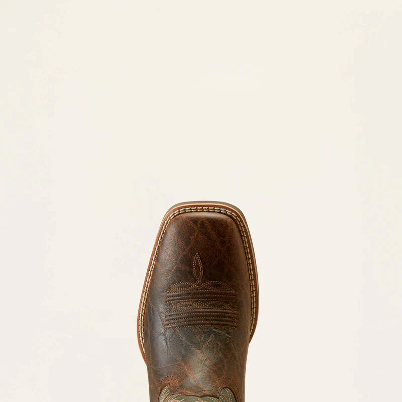 Ariat Men's Sport Big Country Western Boots - Mahogany Elephant Print/Forest Green - Image 4
