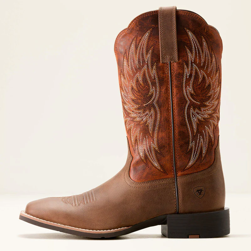 Ariat Men's Sport Rider Western Boot - Vintage Oak - Image 2