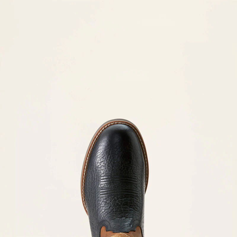 Ariat Men's Sport Stratten Cowboy Boot - Black Adobe - Image 5