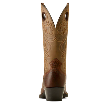 Ariat Men's Sport Wide Square Toe Western Boots - Brown Oiled Rowdy - Image 3
