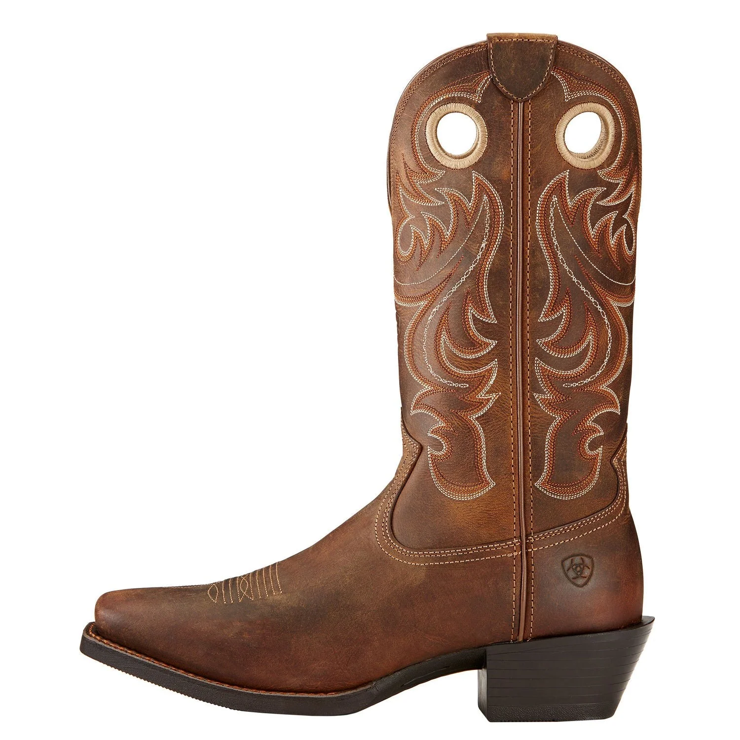 Ariat Men's Sport Wide Square Toe Western Boots - Powder Brown - Image 2