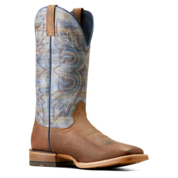 Ariat Men's Standout Cowboy Boots - Loco Brown/Cloud Blue - Image 2