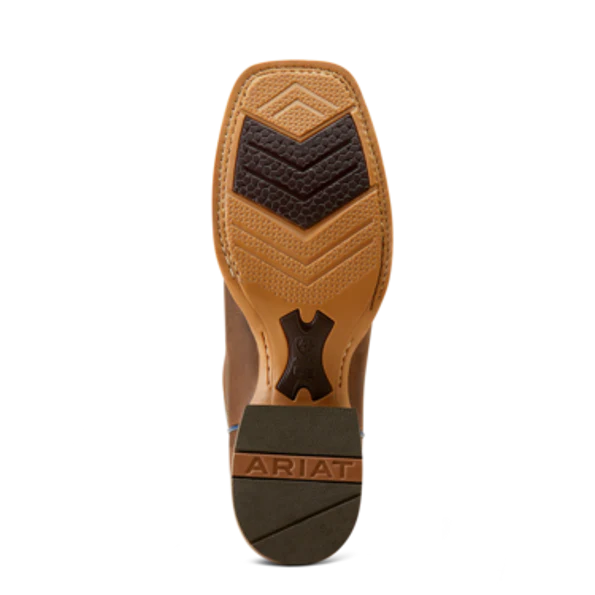 Ariat Men's Standout Cowboy Boots - Loco Brown/Cloud Blue - Image 3