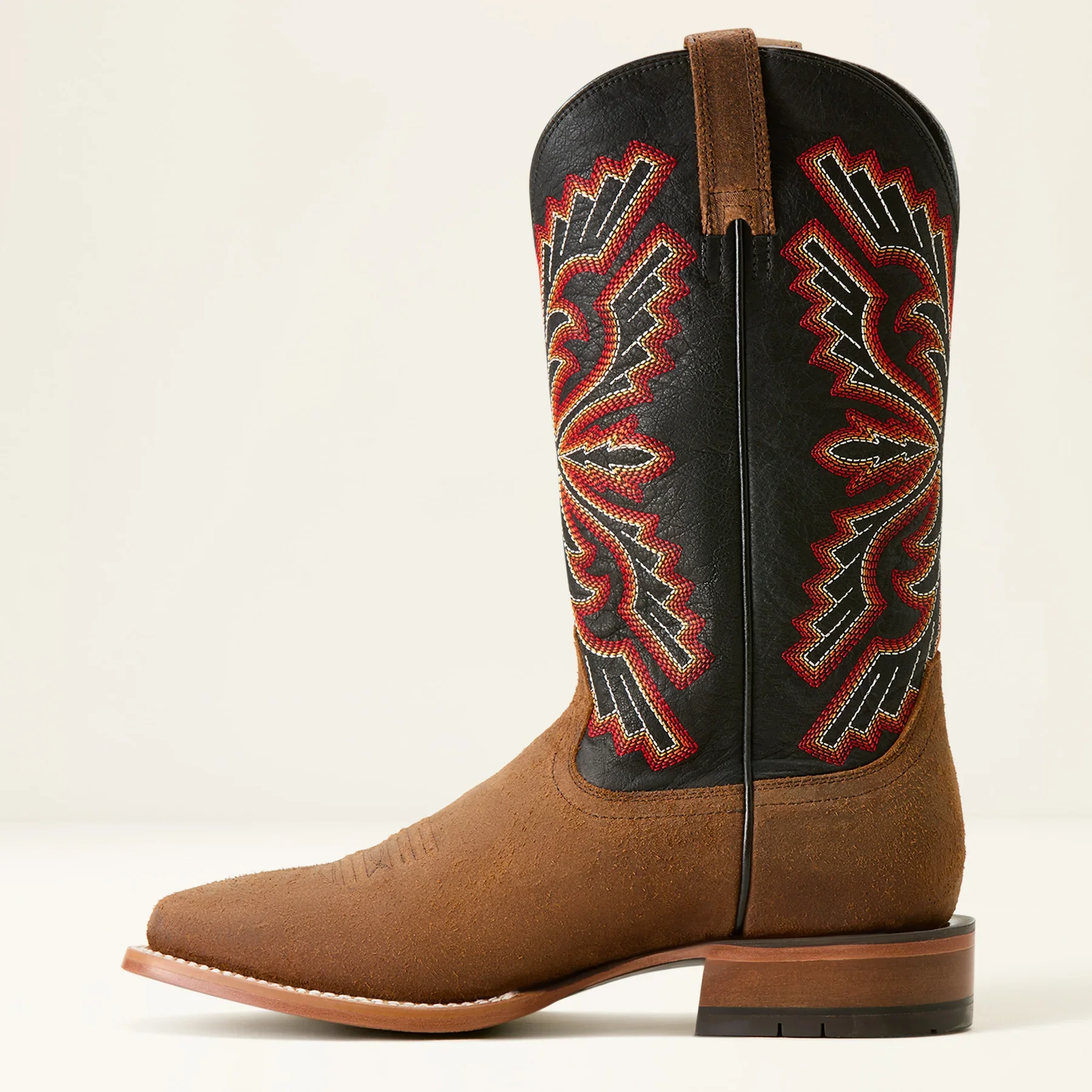Ariat Men's Sting Cowboy Boot - Weathered Wicker and Black Bayou - Image 2
