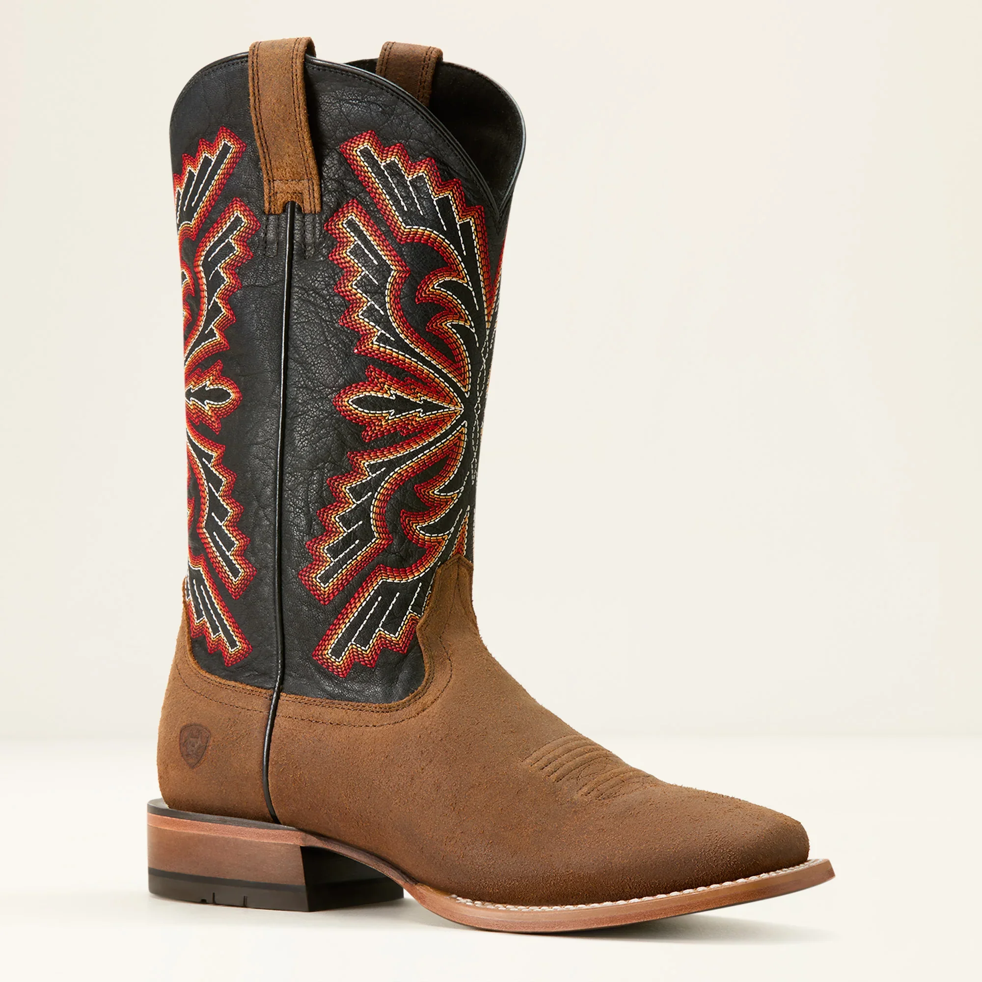Ariat Men's Sting Cowboy Boot - Weathered Wicker and Black Bayou - Image 7