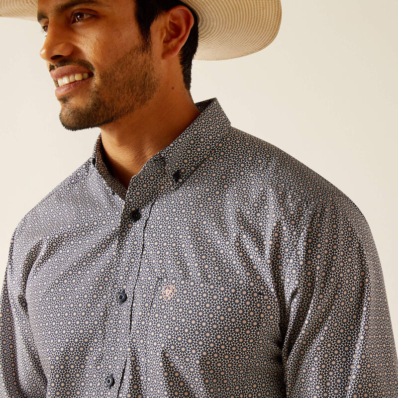 Ariat Men's Tatum Classic Fit Shirt - Dress Blues - Image 4
