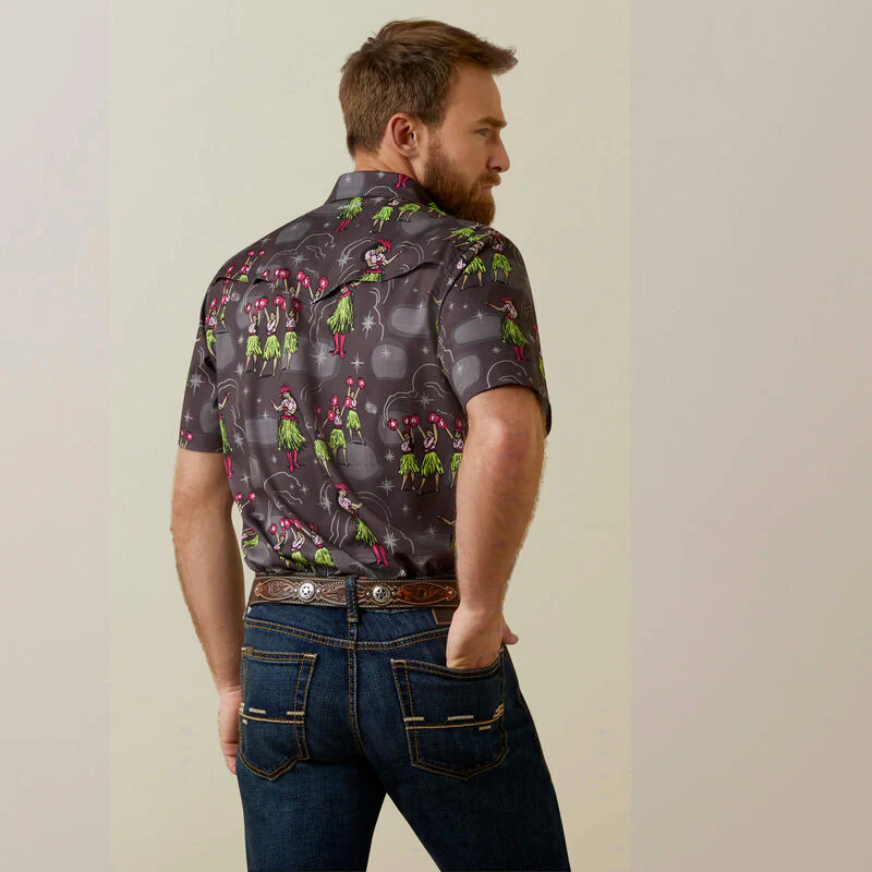 Ariat Men's Venttek Western Aloha Fitted Shirt - Image 4